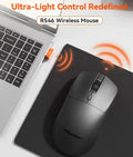 MEETION R546 Silent Wireless Mouse – 2.4GHz, 1600 DPI, 10m Range, Plug & Play, Symmetrical Design, Smart Power Saving, Lightweight, AAA Battery, Silent Clicks