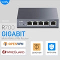 Cudy Gigabit Multi-WAN VPN Router, Up to 4 Gigabit WAN Ports, SMB Router, Load Balance, Lightning Protection, PPTP L2TP WireGuard OpenVPN IPsec VPN Router | R700 | NO WARRANTY