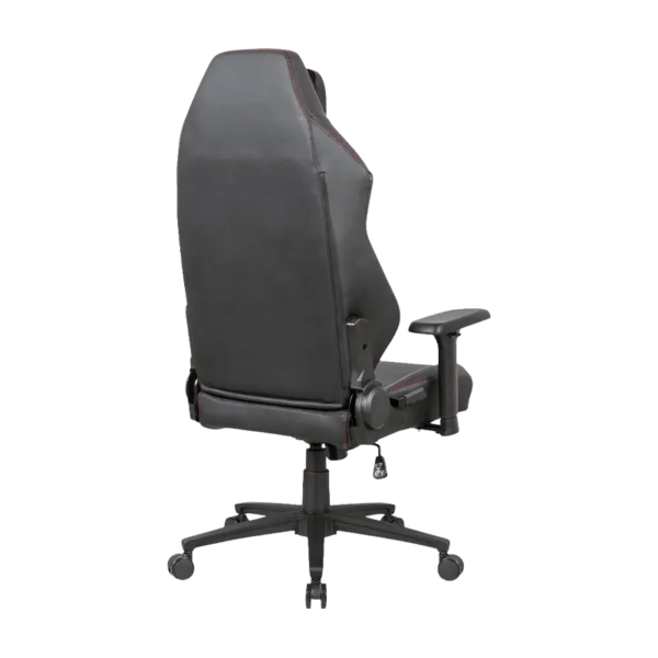 APEX SEAT SLENDERMAN Gaming Chair With PU Leather + Velvet + Suede Upholstery ,  90–155°  Recline , 2D Armrests,  Class 4 Gas Lift, Metal Frame , Memory Foam  , Backrest Cushion & Magnetic Headrest Included | SLEEK BLACK ~ AP-2155