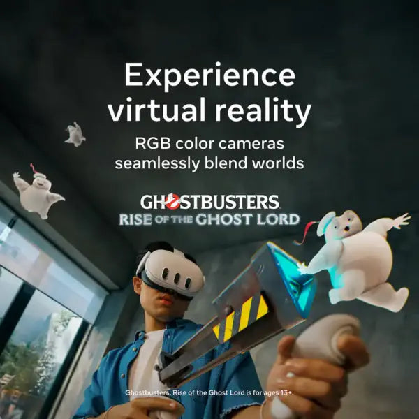 Meta Quest 3 512GB VR/MR Headset, 4K+ Infinite Display, Snapdragon XR2 Gen 2, 8GB RAM, 120Hz, Pancake Lenses, Wi‑Fi 6E & Touch Plus Controllers | 3 DAYS WARRANTY ONLY