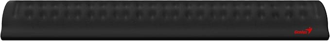 Genius G-WP-200M Wrist Rest Memory Foam Keyboard Pad – Non-Slip Rubber Base – 440 x 70 mm .