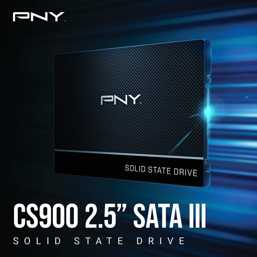 PNY CS900 2.5” SATA III 1TB SSD, High-Speed 550MB/s Read 500MB/s Write, Durable Non-Volatile NAND, Silent Cool Energy Efficient HDD Replacement | SSD7CS900-1TB-RB