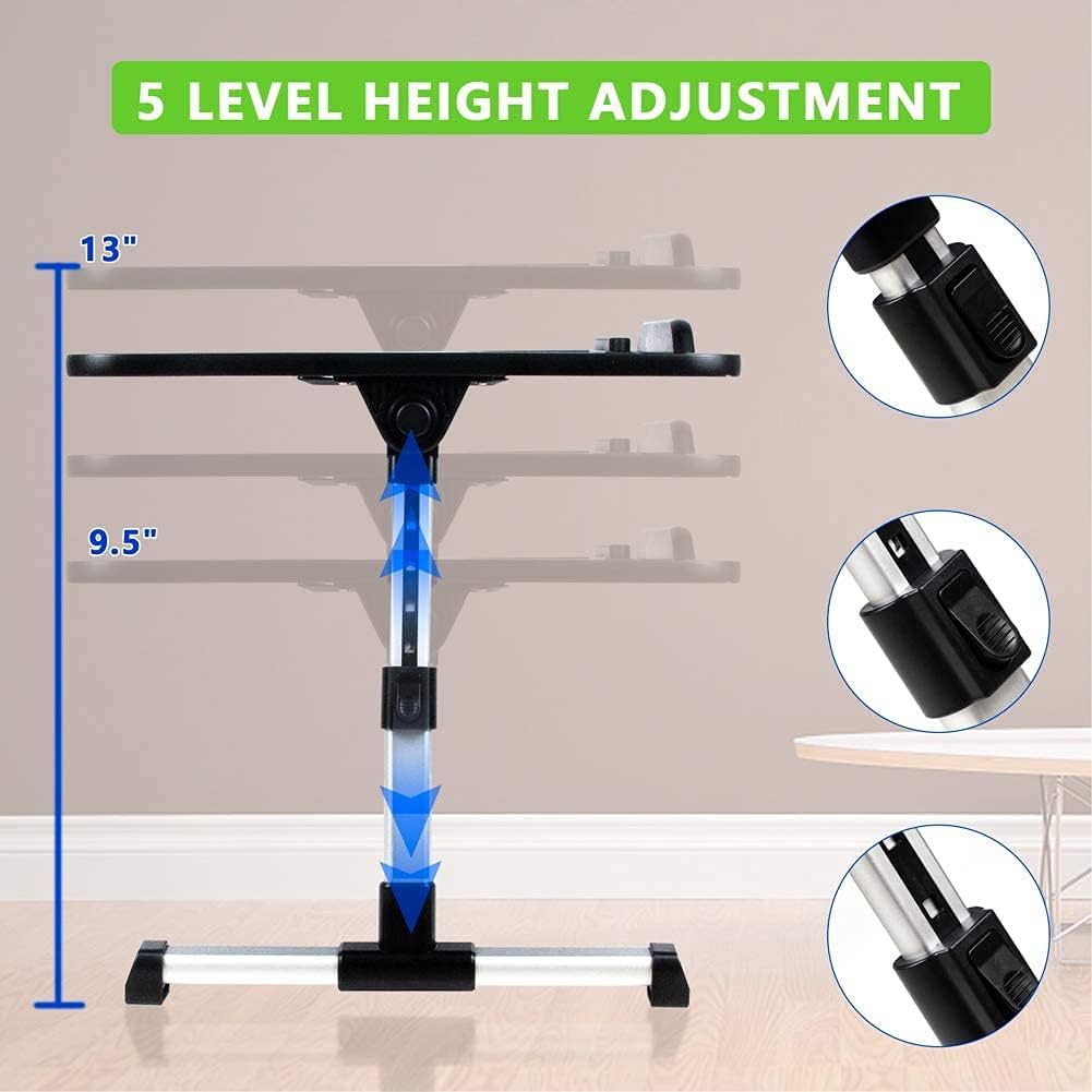 Laptop Table for Bed Height and Angle Adjustable | Multi Purpose  |  Foldable Laptop Stand