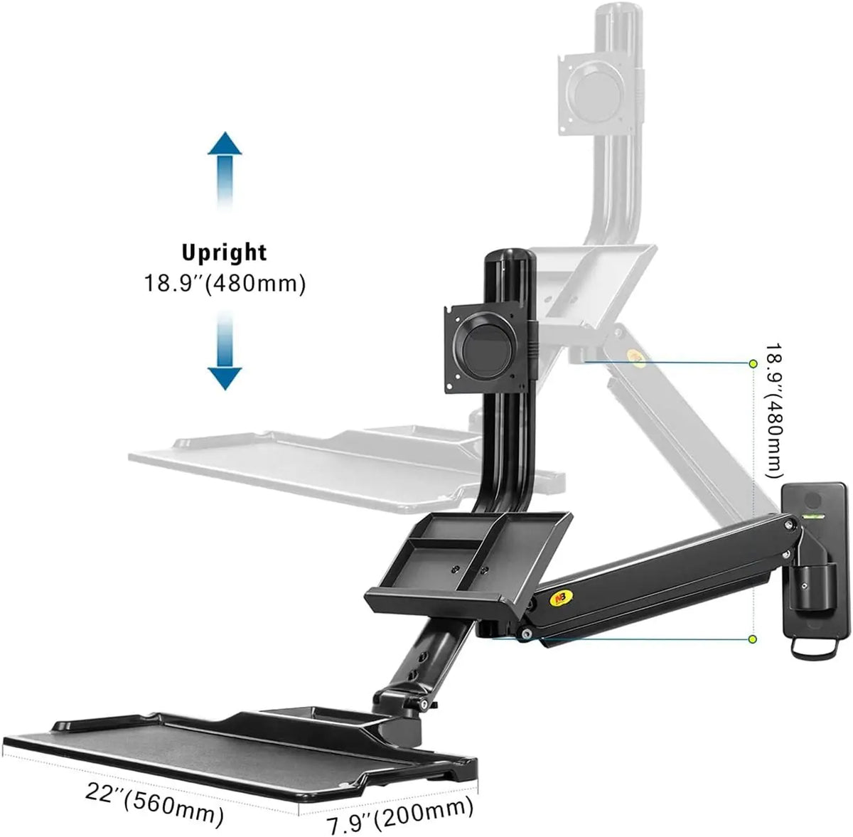 nb-north-bayou-sit-stand-workstation-wall-mount-height-adjustable-sit-stand-converter-for-19-27-scre