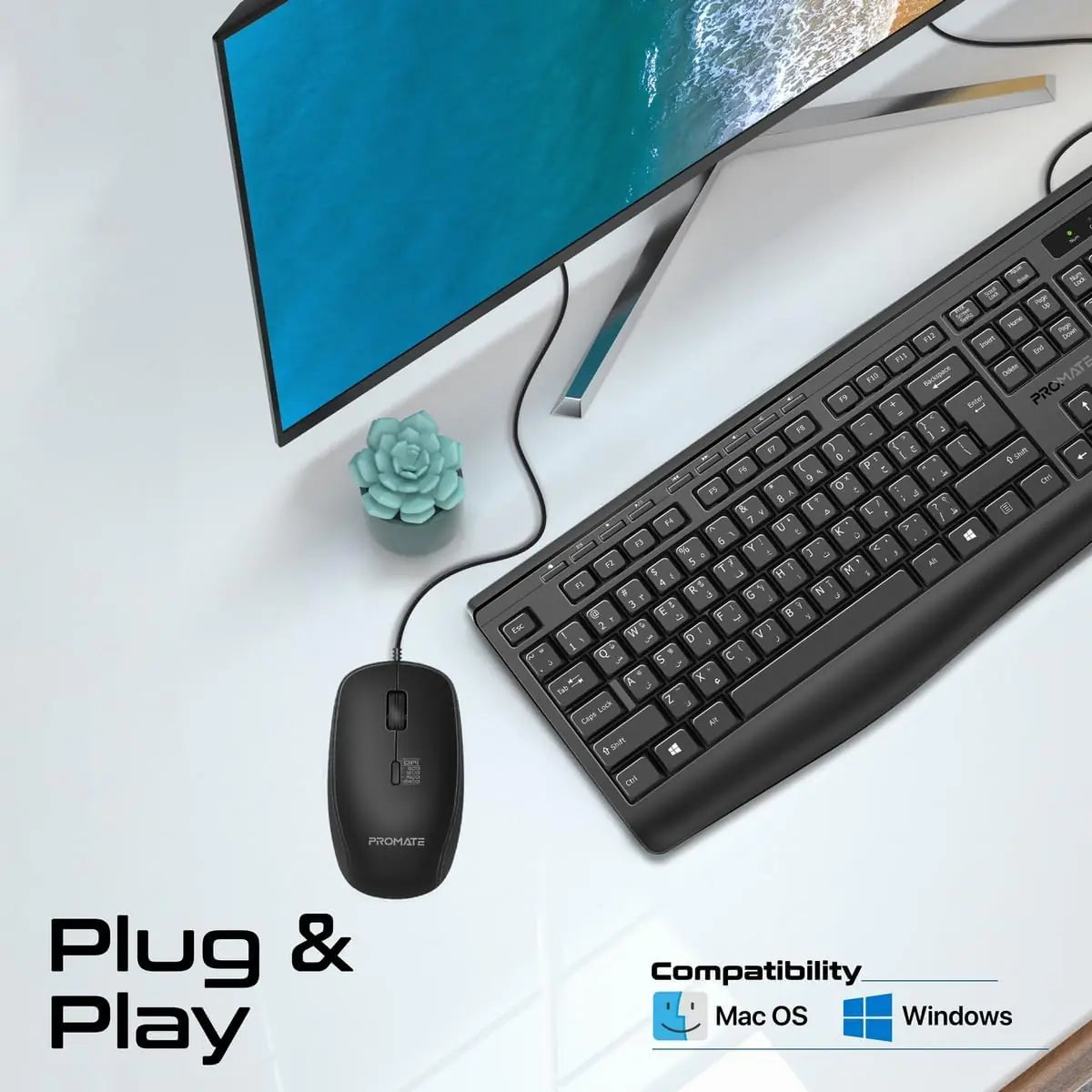 promate-wired-keyboard-and-mouse-combo-ergonomic-slim-full-size-quiet-keyboard-2400-dpi-ambidextrous