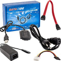 SATA/PATA/IDE Drive to USB 2.0 Adapter Converter Cable for 2.5/3.5 Inch Hard Drive/5 inch Optical Drive with External AC Power Adapter