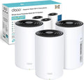 TP-Link Deco PX50 AX3000 + G1500 Powerline Mesh WiFi 6 System (3-Pack), AI-Driven, 6,500 ft² Coverage, 3× Gigabit Ports, HomeShield Security, Alexa & Google Compatible