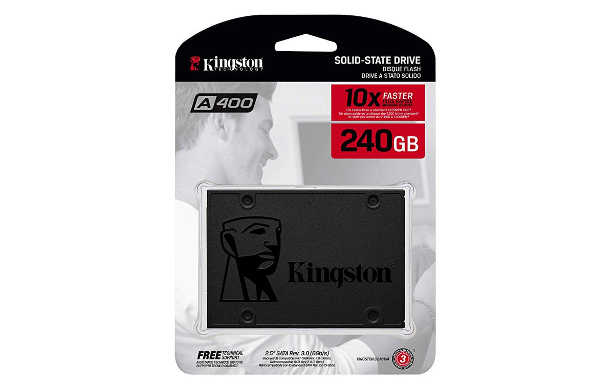Kingston 240GB A400 SATA 3 2.5″ Internal SSD SA400S37/240G