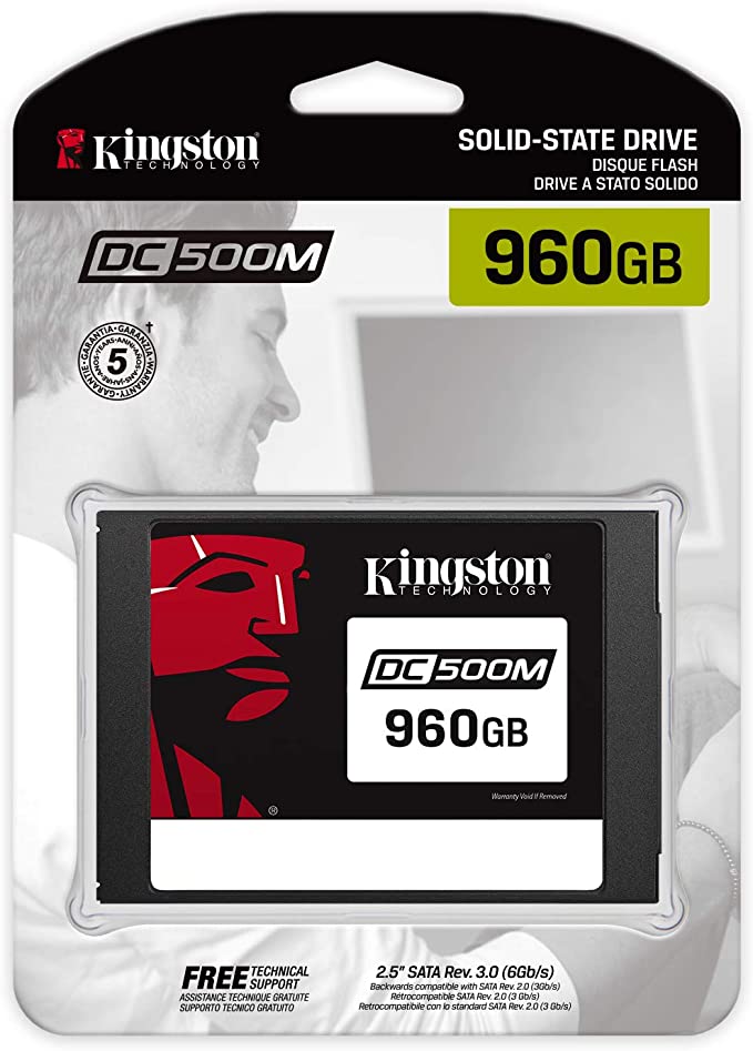 KINGSTON DC500M DATA CENTER SERIES 960GB 6GB/s 2.5″ SATA REV 3.0