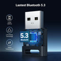 UGREEN Bluetooth 5.3 USB Adapter | Wireless Dongle for PC | 20m Range | Low Latency Audio | Supports Windows 11 | Connects Keyboard, Mouse, Headset, Printer & More