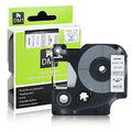 Compatible DYMO DM1 Label Tape Cassette – Black on White, 12mm x 7m, 1-Pack for D1 Series Label Makers