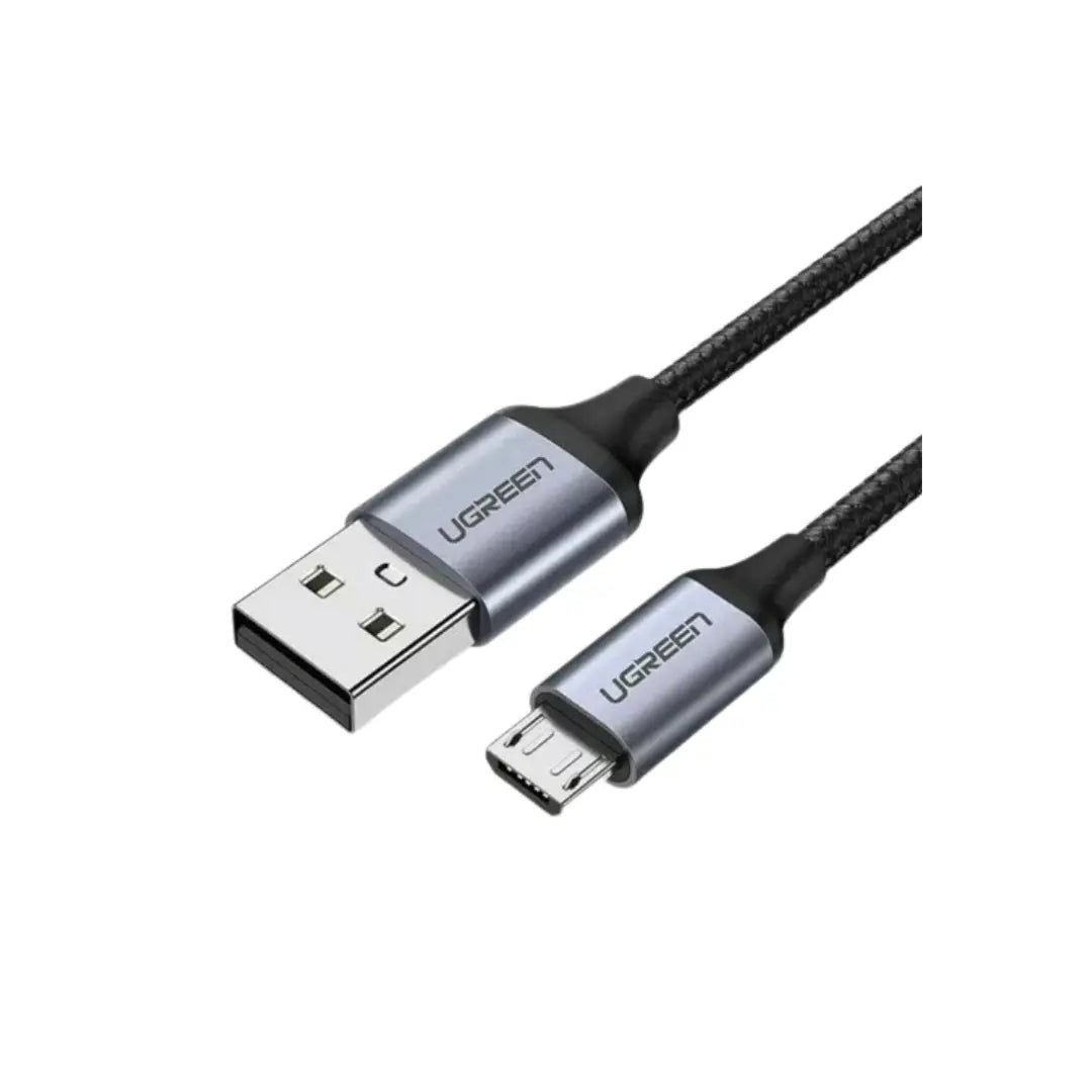 UGREEN US290 60147 USB-A To Micro-USB Cable, 1.5M, USB 2.0, 2.4A Fast Charging, Nylon Braided