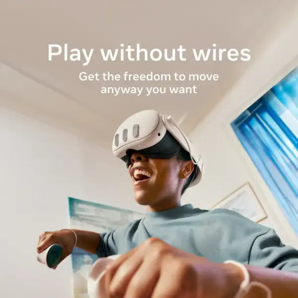 Meta Quest 3 512GB VR/MR Headset, 4K+ Infinite Display, Snapdragon XR2 Gen 2, 8GB RAM, 120Hz, Pancake Lenses, Wi‑Fi 6E & Touch Plus Controllers | 3 DAYS WARRANTY ONLY