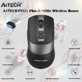 A4TECH FG50 Plus 2.4GHz Wireless Mouse, 3200 DPI, 7 Buttons, Optical Sensor 10–15m Range, 16-In-One Gesture, 4-Way Smart Wheel, Nano Receiver, Windows 10/11