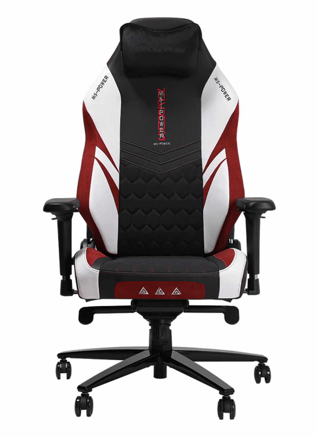 APEX SEAT “Ignition XL” Gaming Chair With 160KG Capacity, PU+Velvet+Suede Upholstery, Recline 90–141°, 4D Armrests, Magnetic Headrest, Class-4 Gas Lift, Frog Mechanism, Iron Base , ≤160KG Capacity| RACING BLACK RED WHITE