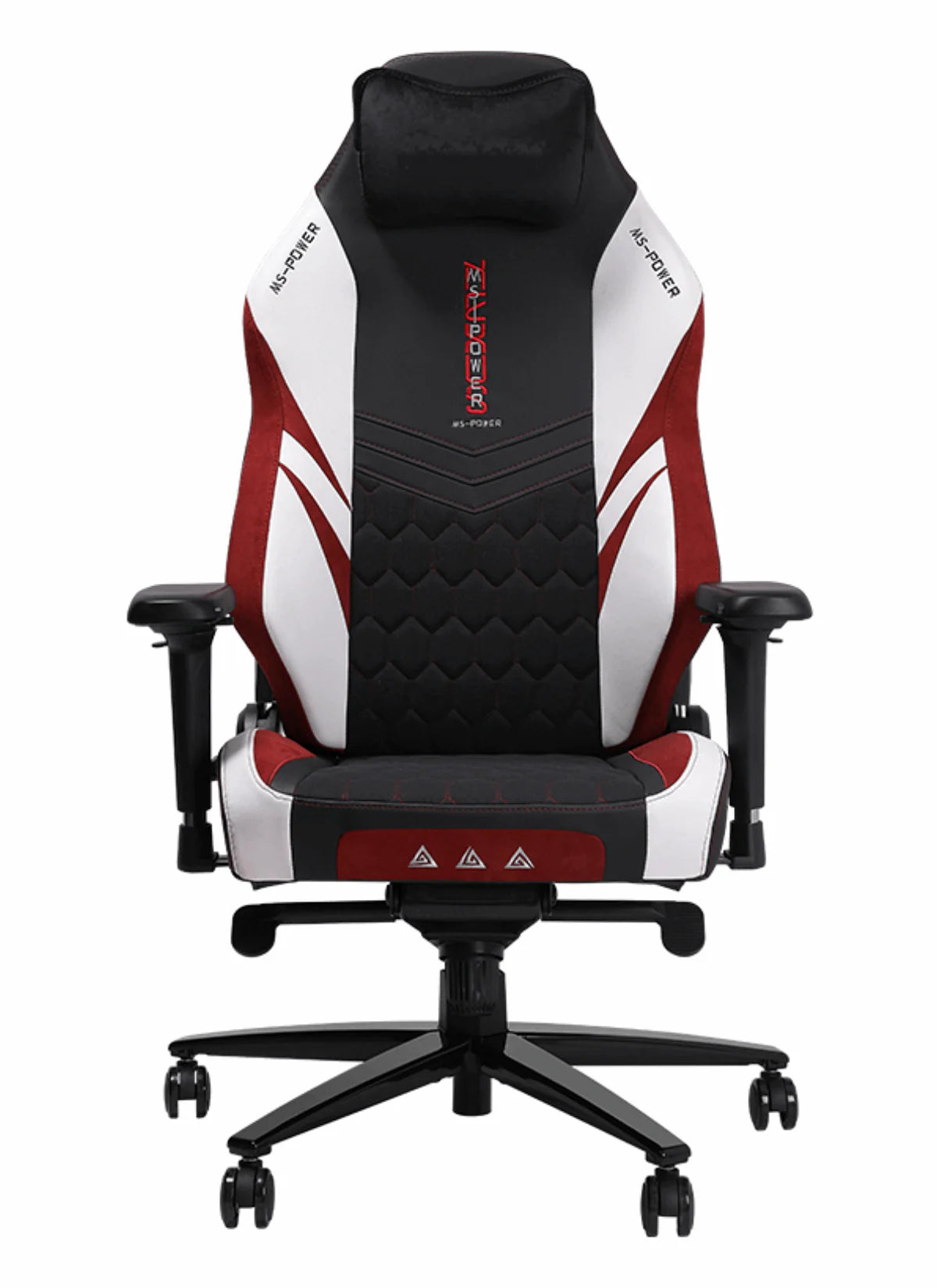 APEX SEAT “Ignition XL” Gaming Chair With 160KG Capacity, PU+Velvet+Suede Upholstery, Recline 90–141°, 4D Armrests, Magnetic Headrest, Class-4 Gas Lift, Frog Mechanism, Iron Base , ≤160KG Capacity| RACING BLACK RED WHITE