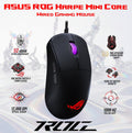 ASUS ROG Harpe Mini Core 52g Wired Gaming Mouse With 12,000 DPI Optical Sensor, ROG Micro Switch II, Push-Fit Switch Sockets, PTFE Feet, 1000 Hz Polling Rate | BLACK