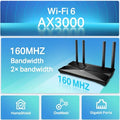 TP-Link Archer AX53 AX3000 Dual Band Gigabit Wi-Fi 6 Router – 3Gbps Speed, OFDMA, 160MHz Bandwidth, HomeShield Security, EasyMesh, WPA3, Alexa Compatible