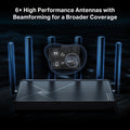 TP-Link BE6500 Archer-BE400 Dual-Band Wi-Fi 7 Router With 6.5Gbps Speeds, 5GHz/2.4GHz Bands, 2×2.5G Ports, 6 External Antennas, EasyMesh, Multi-Link Operation, HomeShield Security
