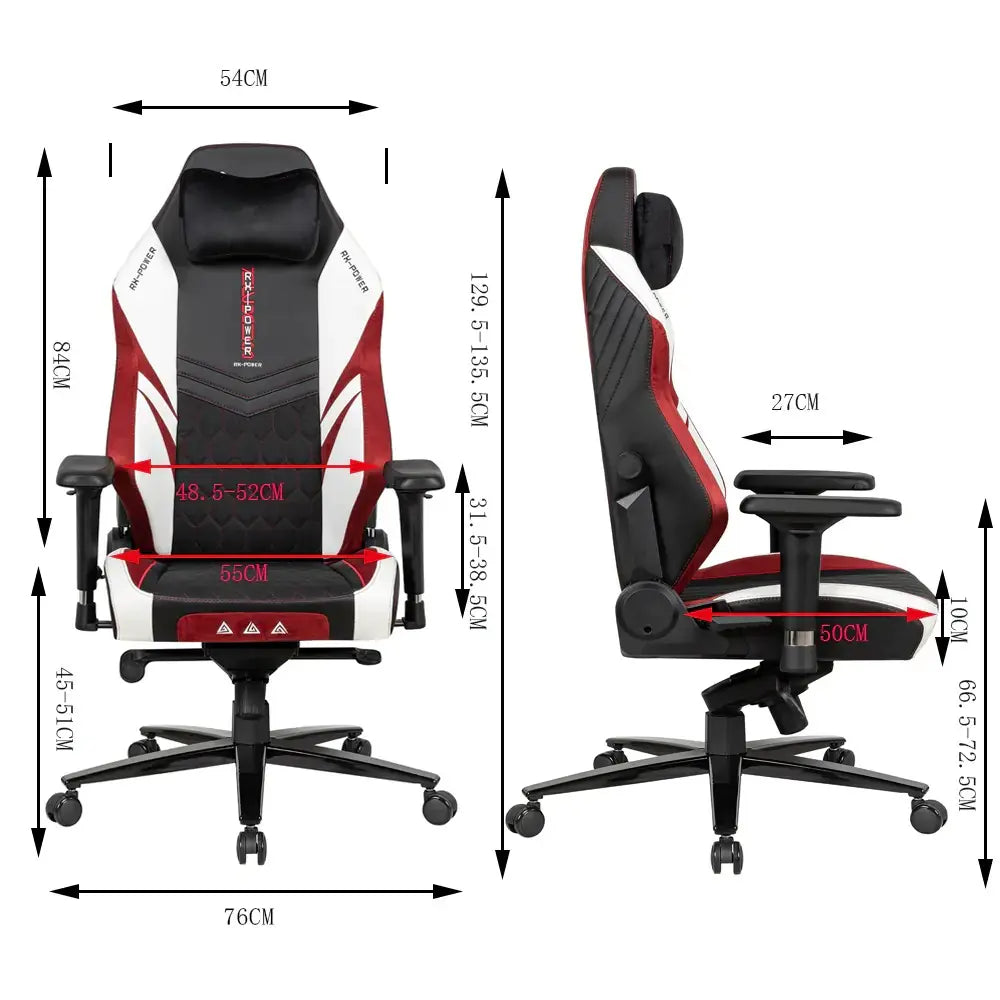 APEX SEAT “Ignition XL” Gaming Chair With 160KG Capacity, PU+Velvet+Suede Upholstery, Recline 90–141°, 4D Armrests, Magnetic Headrest, Class-4 Gas Lift, Frog Mechanism, Iron Base , ≤160KG Capacity| RACING BLACK RED WHITE