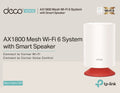 TP-Link Deco Voice X20 AX1800 Whole Home Mesh Wi-Fi 6 System with Alexa Built-In, Dual-Band Wi-Fi, Gigabit Ports, Coverage up to 4000 ft2 ,1.5 GHz Quad-Core CPU, HomeShield Security, Pack of ONE