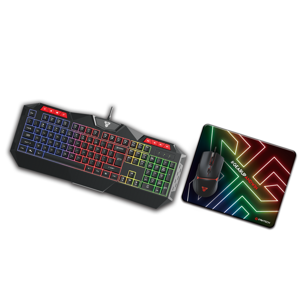 Fantech Gaming Gear Combo P31 : RGB Keyboard + Mouse + Mousepad