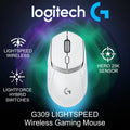 Logitech G309 LIGHTSPEED Wireless Gaming Mouse With LIGHTFORCE Hybrid Switches, HERO 25K Sensor, Dual Wireless, 6 Programmable Buttons, 68g Lightweight, 300+ Hr Battery | WHITE