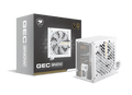Cougar GEC Snow 750 Gold PSU – High-Efficiency 80Plus 230V EU Power, DC-To-DC Stability, Ultra-Silent 120mm Fan, Single 12V Rail, PCIe 4.0 Support, Full Protections, Non-Modular Compact Design | White