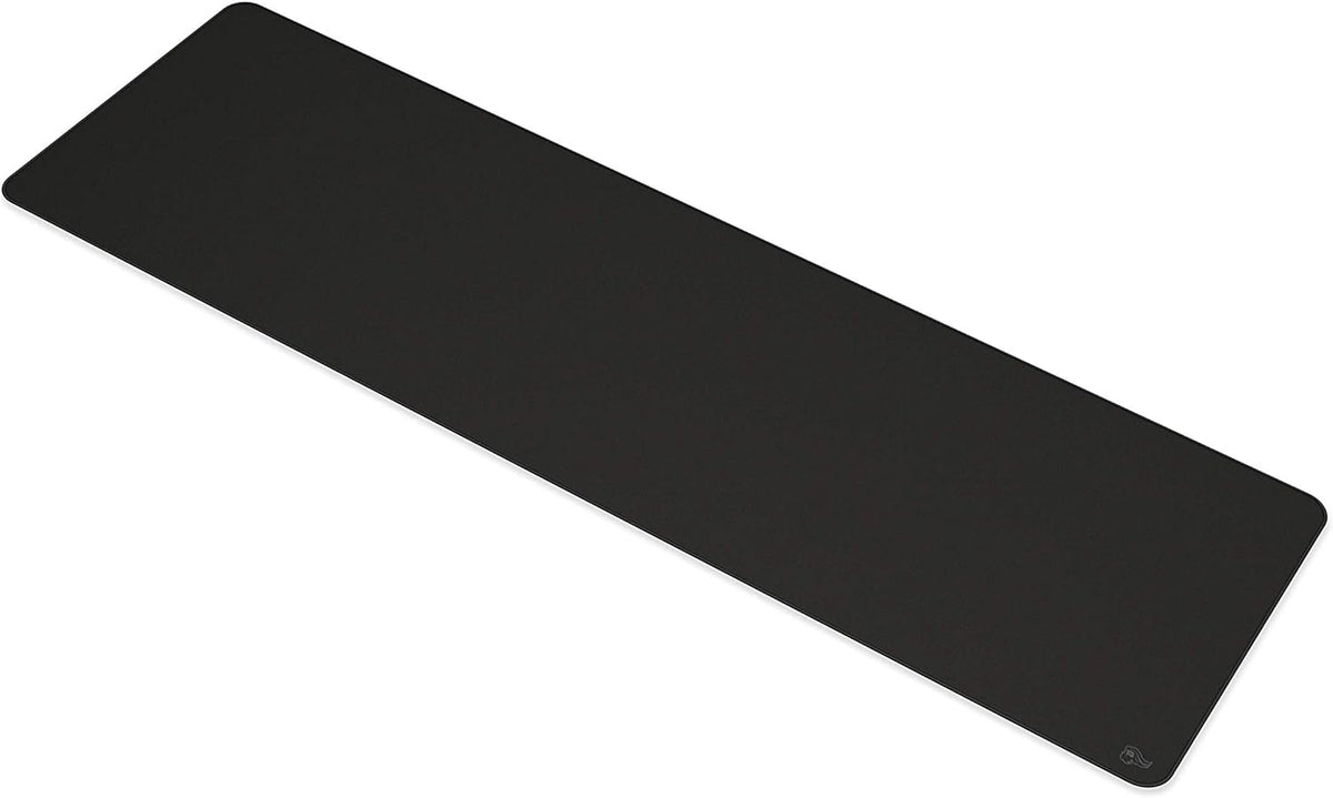 Glorious Large Extended Gaming Mouse Pad/Mat – Stealth Edition – Long Black Cloth Mousepad, Stitched Edges | 28×91 cm (G-E-Stealth)