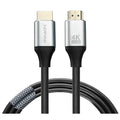 MOUSCHI 10M HDMI Cable with metal connectors, supports 4K UHD resolution at 60Hz, 19+1 pins for stable signal, ideal for home theaters, gaming, and professional AV setups.