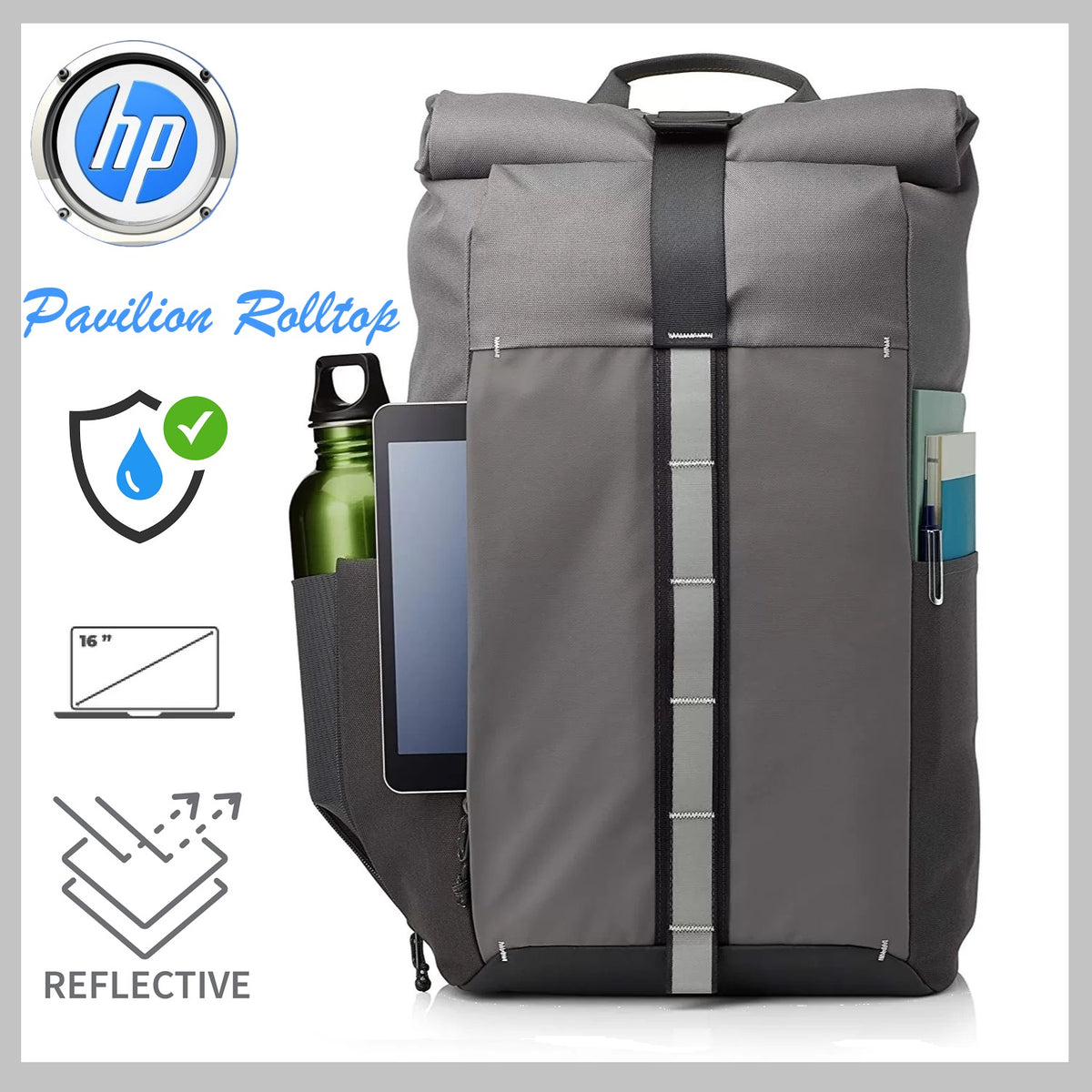 hp-pavilion-rolltop-grey-backpack-water-resistant-padded-for-electronics-protection-supports-up-to-1
