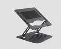 N83 Foldable Laptop Stand – Adjustable Height & Angle, Graphite Finish, Aluminum Alloy, Ventilated Design with Storage, Compatible with Laptops/Tablets/Phones