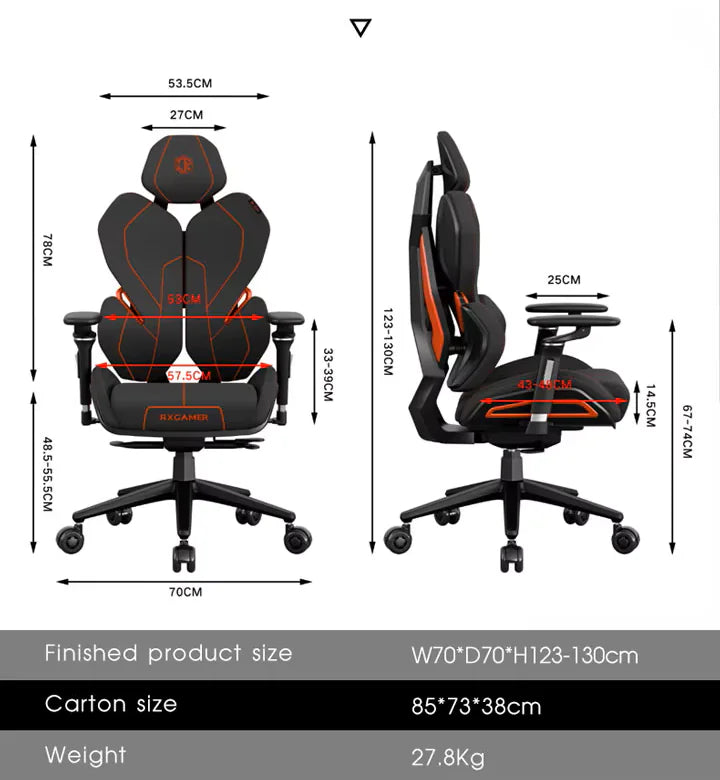 APEX SEAT EisenHart  Gaming Chair With 5D Chrome Armrests, Weight-Activated Recline, Customizable Multi-Tilt & Height , PU Casters, Matte Aluminum Base, Cashmere Leather Finish , 180KG Weight Capacity | Black with Indigo Accents