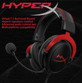 HyperX Cloud II – Gaming Headset, 7.1 Surround Sound, Memory Foam Ear Pads, Durable Aluminum Frame, Detachable Microphone, Works with PC, PS5, PS4, Xbox Series X|S, Xbox One – Red