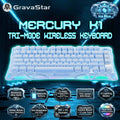 GravaStar Mercury K1 Special Edition Ice Blue keyboard