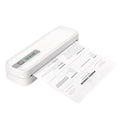 Netum XL-P801 A4 Portable Thermal Printer White With Bluetooth USB Type-C 203DPI 216mm Print Width 2600mAh Battery Inkless Printing 90 Sheets Continuous Compact Design