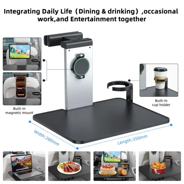 rear-car-seat-tray-table-universal-fit-foldable-stand-with-cup-holder-magsafe-mount-metal-frame-stur
