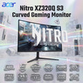 Acer Nitro XZ320Q S3 31.5-Inch 180Hz Curved Gaming Monitor, Full HD VA Display, 1ms VRB, FreeSync Premium, HDR10, DP 1.2 & Dual HDMI 1.4