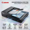 Canon imageFORMULA DR-F120 Flatbed Document Scanner With 50-Sheet ADF , Duplex USB 2.0 Scanner , 20PPM , 600DPI , CaptureOnTouch Software , Home & Office