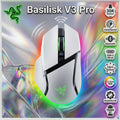 Razer Basilisk V3 Pro White Wireless Gaming Mouse, Focus Pro 30K Sensor, HyperScroll Tilt Wheel, 13-Zone Chroma RGB, 10+1 Buttons, Bluetooth, USB-C