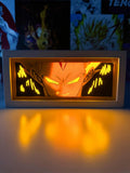 Vegeta – Dragon Ball Z- RGB Anime Paper-Cut Shadow Lightbox [21 x 9.3 x 6cm] With Layered Art Design, 16 RGB Lighting Modes, White MDF Wood Frame, USB Power, And Remote Control