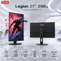 Lenovo Legion 27-10 27-Inch FHD IPS Gaming Monitor, 240Hz, 0.5ms MPRT, HDR10, 99% sRGB, G-SYNC Compatible, FreeSync Premium, Dual HDMI 2.1, DisplayPort 1.4, Ergonomic Gaming Stand