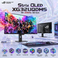 ASUS ROG Strix OLED XG32UQDMS 31.5-Inch 4K QD-OLED Gaming Monitor, 240Hz, 0.03ms, HDR True Black 400, 99% DCI-P3, Dual HDMI 2.1, G-SYNC, FreeSync Premium Pro and OLED Care Pro