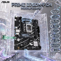 ASUS PRIME B760M-F D4 Micro-ATX Motherboard, LGA 1700, 2 x DIMMs DDR4 , PCIe 4.0, Dual M.2 64Gbps, Realtek 1Gb Ethernet, HDMI 4K 30Hz, USB 5Gbps, 7.1 Audio, 14th / 13th / 12th Gen
