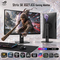 ASUS ROG Strix 5K XG27JCG 27-Inch Fast IPS Gaming Monitor, 5K 180Hz OC or QHD 330Hz Dual Mode, 0.3ms GtG, DisplayHDR 600, G-SYNC Compatible, FreeSync Premium Pro, 4-Way Adjustable Stand