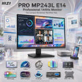 MSI PRO MP243L E14 23.8-Inch FHD 144Hz IPS Business Monitor, 1ms MPRT, HDR Ready, AMD FreeSync, PerfectEdge, EyesErgo, HDMI, VGA, VESA Mount & MSI Power Link