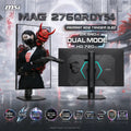 MSI MAG 276QRDY54 26.5-Inch WQHD WOLED Gaming Monitor, 720Hz /540Hz Dual Mode, 0.02ms, DisplayHDR True Black 500, 1500-Nit Peak, USB-C 65W, KVM, 4-Way Adjustable