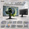 MSI MAG 255XF 25 inch FHD 300Hz Flat Gaming Monitor ; FHD (1920 x 1080) Rapid IPS Panel 0.5ms (GtG, Min.) ; Adaptive-sync ; AI Vision ; Less Blue Light ; DisplayPort 1.4a + 2 x HDMI™ 2.0b | Metallic Black ~ 6 MONTHS WARRANTY