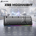 Attack Shark X98 Moonnight 102-Key Tri-Mode Gasket Mechanical Keyboard – 2.4G, Bluetooth 5.0, USB-C, 4000mAh, Hot-Swap, South-Facing RGB, PBT Keycaps & Linear Switches-STRAWBERYSWITCH/MOONNIGHT