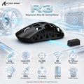 Attack Shark R3 8K Magnesium-Alloy Wireless Gaming Mouse – 46g, PAW3395, 26,000 DPI, 650 IPS, 50G, 8K Wireless, Tri-Mode, BT 5.2, 200H Battery, Kailh GM 8.0, TTC Encoder and PTFE Feet | BLACK